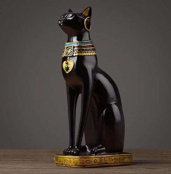 Ägyptische Katzenfigur aus Harz – FAKNO